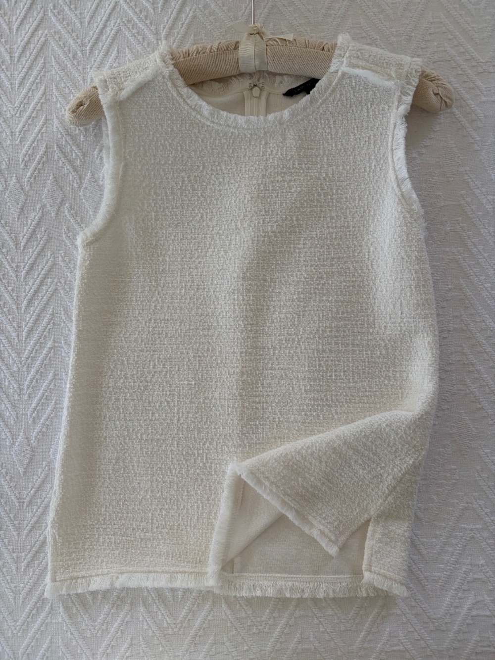 Banana Republic Sleeveless Top with Fringe Trim
